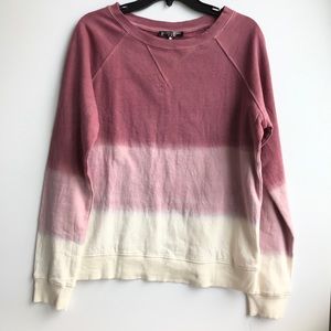 Pink Ombré Crew Neck Sweatshirt